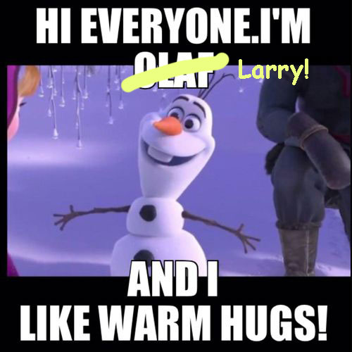 Larry implements Huggable