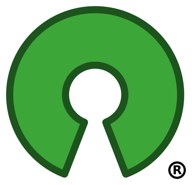 The logo of the Open Source Initiative
