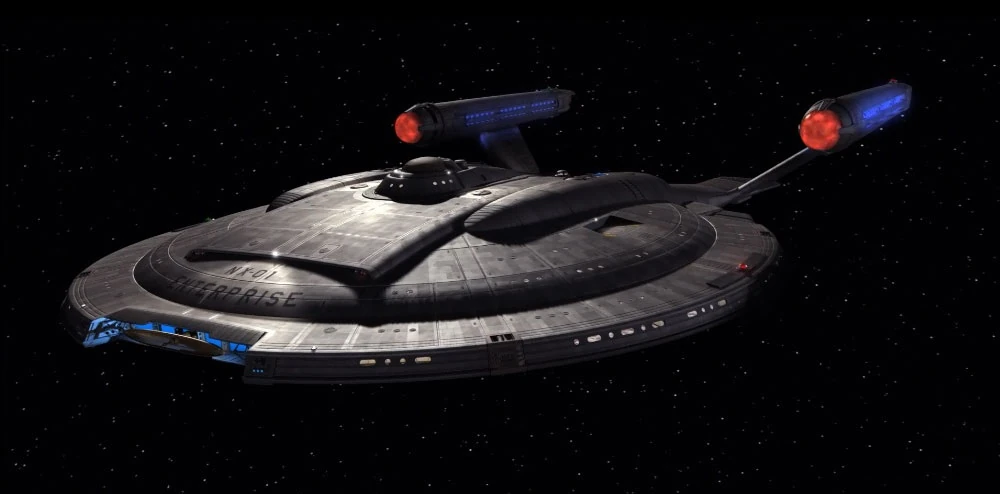 The USS Enterprise from Star Trek, NX-01