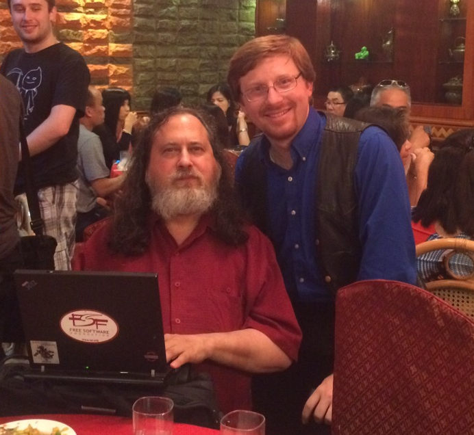 Crell and Richard Stallman, 2015