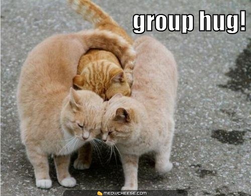 Group hug!
